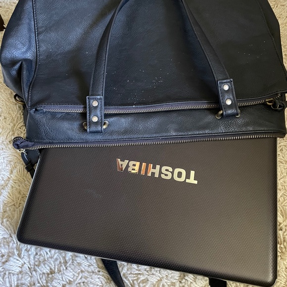 Free People Vegan Leather Laptop Bag - Picture 9 of 13